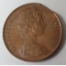 AUSTRALIA 1974 . TWO 2 CENTS COIN . DOUBLE ERROR . CLIPPED PLANCHET . MIS-STRIKE